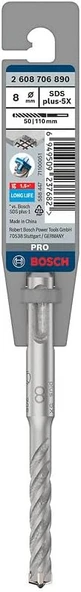 Bosch Sds Plus 5X Matkap Ucu 8 x 110 mm