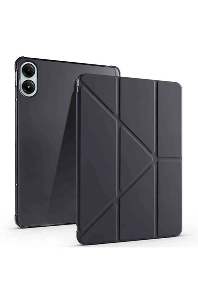 Fuchsia Honor Pad V9 Uyumlu 11.5 inç Kalem Bölmeli Trifolding Tablet Kılıfı - Resim 7