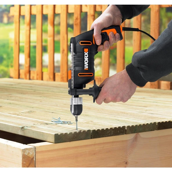 WORX WX317.2 600Watt 13mm Profesyonel Darbeli Matkap - 10