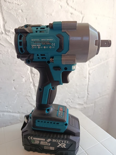 PROFESYONEL SOMUN SIKMA MAKİNESİ-1000 NM-EKSTRA GÜÇLÜ MODEL-KÖMÜRSÜZ-ÇİFT BATARYA SET-2 YIL GARANTİ - 4