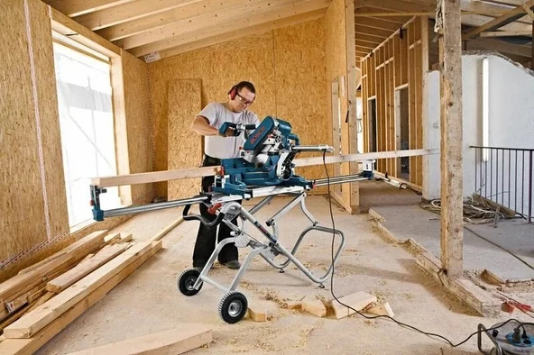 BOSCH GTA 2500 Gönye Kesme İçin Tekerli Çalışma Tezgahı - 11