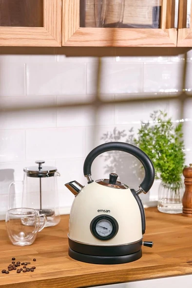 Emsan Turtle Kettle Krem