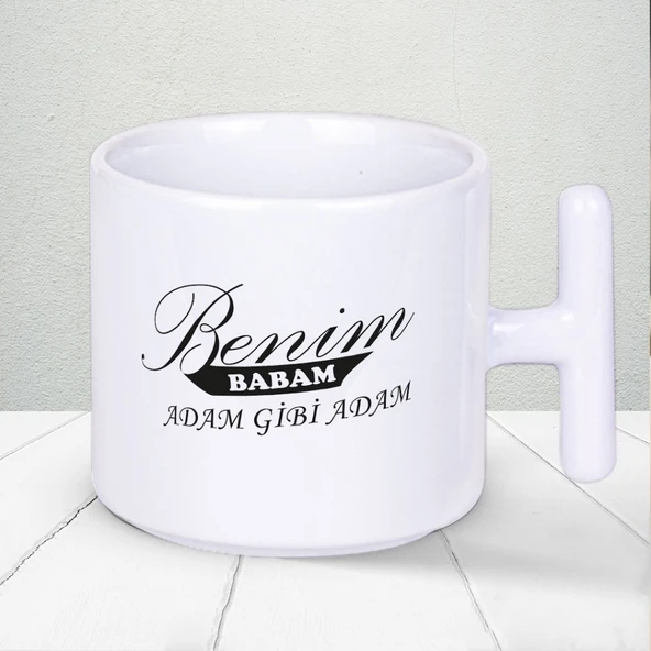 Benim BABAM Adam Gibi Adam Yazılı 1 Adet T Kupa Babalar Gününe Özel Hediyelik T Kupa Bardak