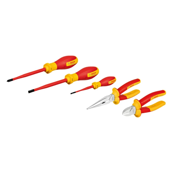 BOSCH Profesyonel VDE 1000 Volt 5 Parça Pense Tornavida Seti (1600A02NG2) - 5
