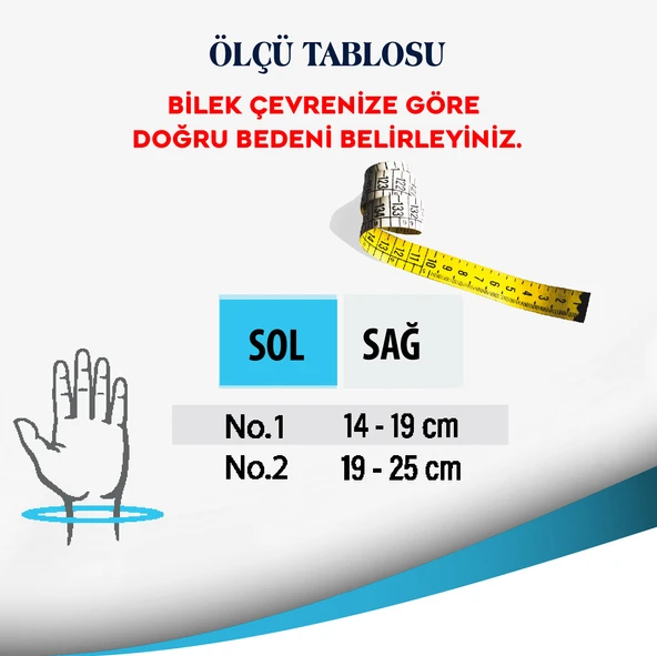 Vizor - Fileli Baş Parmak Destekli El Bilek Ateli CODE 21-F - 2