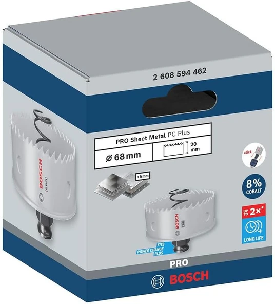 Bosch PRO Sheet Metal PC-Plus Delik Açma Testeresi 68 mm ürün görseli