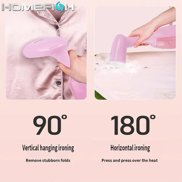 El Tipi Kumaş Ütüsü - 1500W - Hızlı Isınma - Pembe, Avrupa Fişi - 9
