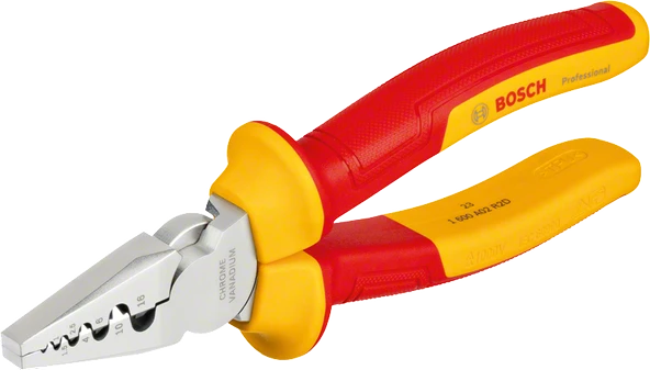 BOSCH VDE 1000 Volt İzoleli Kablo Pabucu Sıkma Pensesi 180 mm (1600A02NE6)