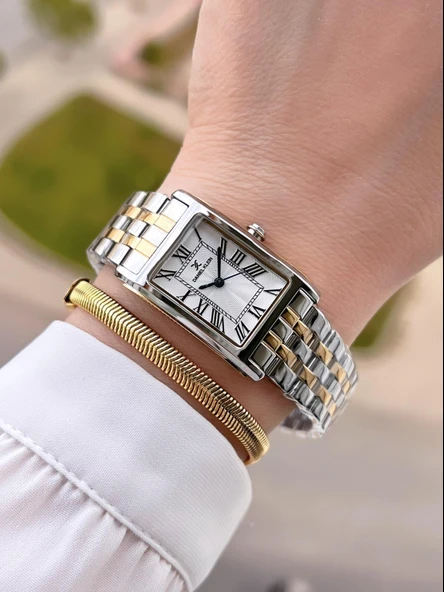 Daniel Klein Çelik Kordon 2 Yıl Garantili 30 Mt Suya Dayanıklı Kadın Kol Saati+ Bileklik BDK.10863-4 - Resim 2