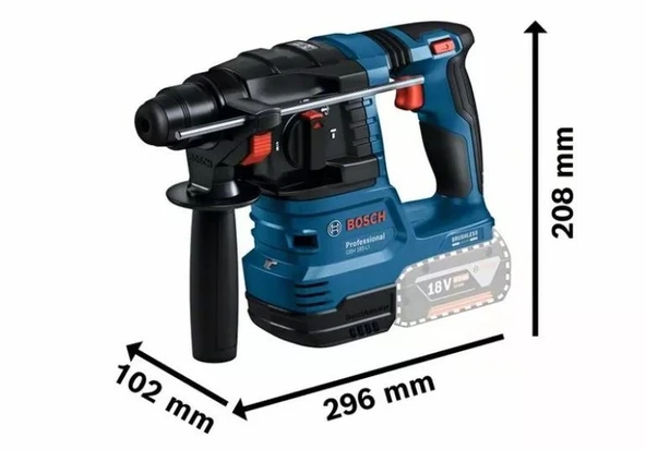 BOSCH GBH 185-LI 18 Volt Akülü Kırıcı Delici 4.0 Ah Tek Akülü - 8