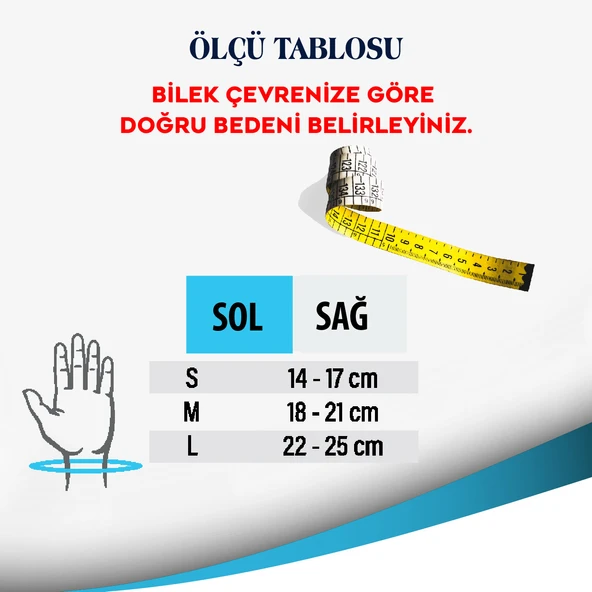 Vizor -  Baş Parmak Destekli Bağcıklı El Bilek Ateli CODE 21-B - Resim 4