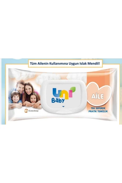 Uni Baby Aile Islak Mendili 90 Lı