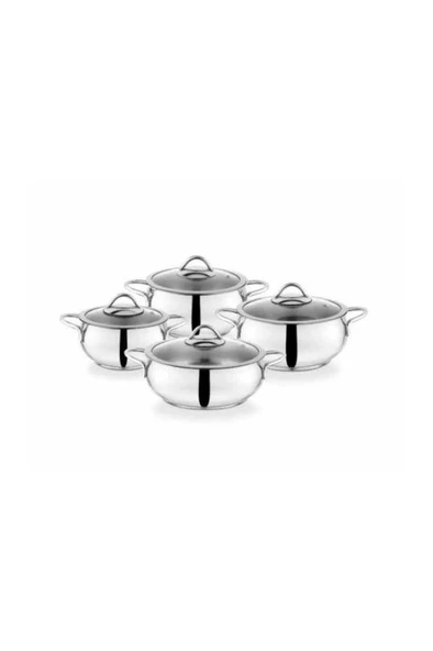 Schafer Cookhaus Çelik Tencere Seti 8 Parça