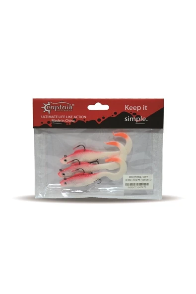 3559 Pencil Soft 10cm 12,5gr Turna Levrek Silikonu 3'lü Paket  01 - Resim 4