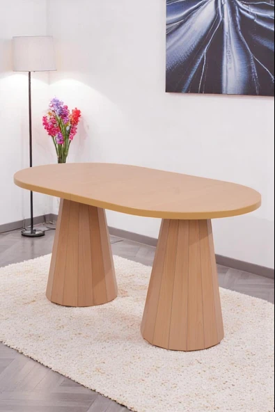 Bohem Rodi Banklı Açılır Yemek Masa Sandalye Takımı 90x160cm - 2