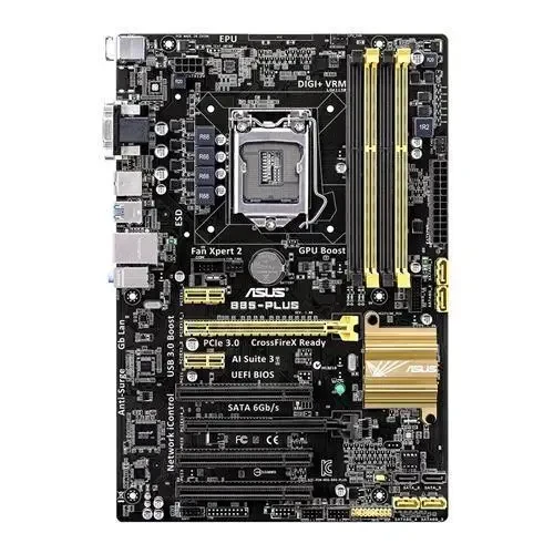 ASUS B85-PLUS Intel B85 Soket 1150 DDR3 1600MHz SATA 3.0 USB 3.0 DVI Anakart