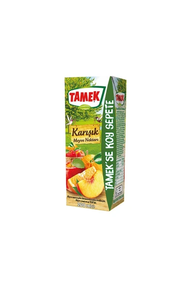 Tamek Karışık Nektar Meyve Suyu 200 Ml 27 Li Koli - 2