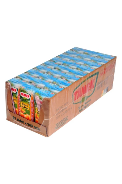 Tamek Kayısı Nektar Meyve Suyu 200 Ml 27 Li Koli