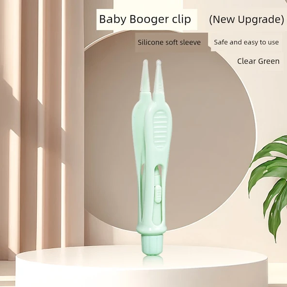Bebek Burun Temizleyici LED Işıklı - Işıklı Cımbız - Şeffaf Yeşil