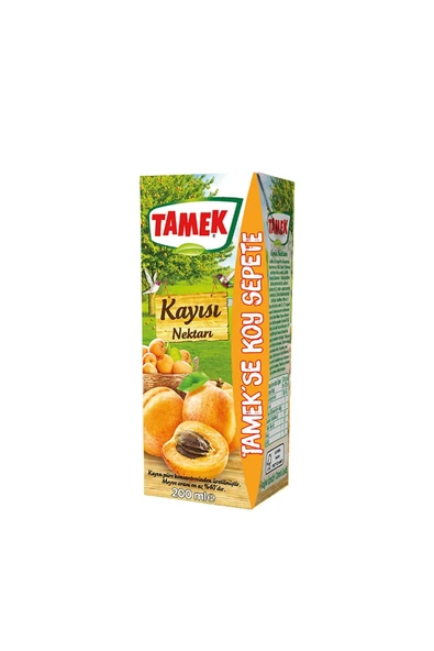 Tamek Kayısı Nektar Meyve Suyu 200 Ml 27 Li Koli - 2