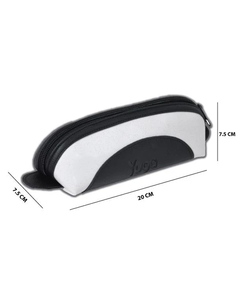 Yuga Rugan Deri Kalemlik Siyah Beyaz - 6