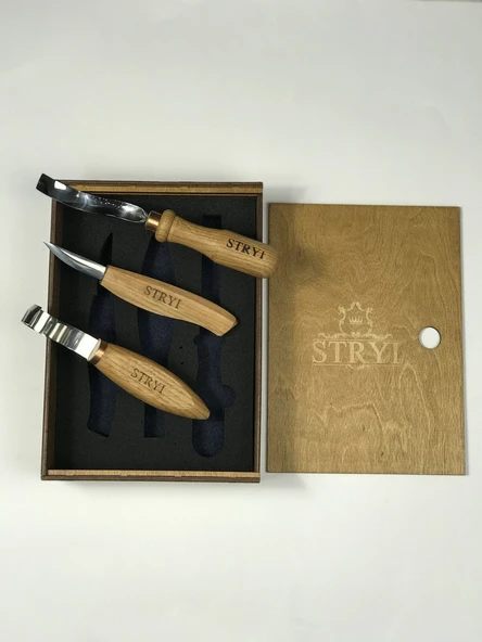 STRYI 503002 Ahşap Kuksa Oyma Seti - 3