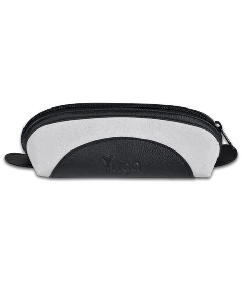 Yuga Rugan Deri Kalemlik Siyah Beyaz