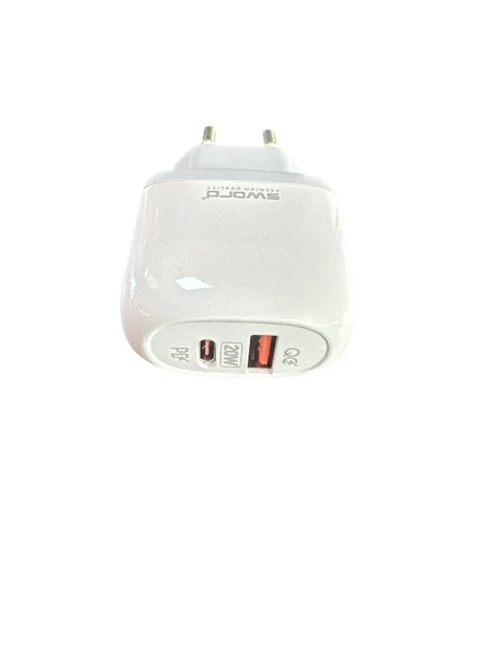 Sword SW-Q3PD 20W Hızlı Şarj Başlığı USB-PD - 5