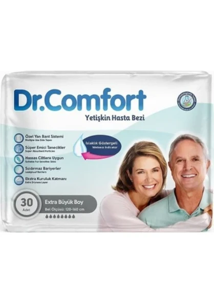 Dr.Comfort Hasta Bezi Belbantlı Xl 30 Adet ürün görseli