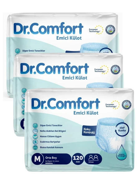 Dr.Comfort Hastabezi Emici Külot M 90 Adet