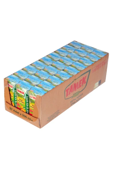 Tamek Karışık Nektar Meyve Suyu 200 Ml 27 Li Koli