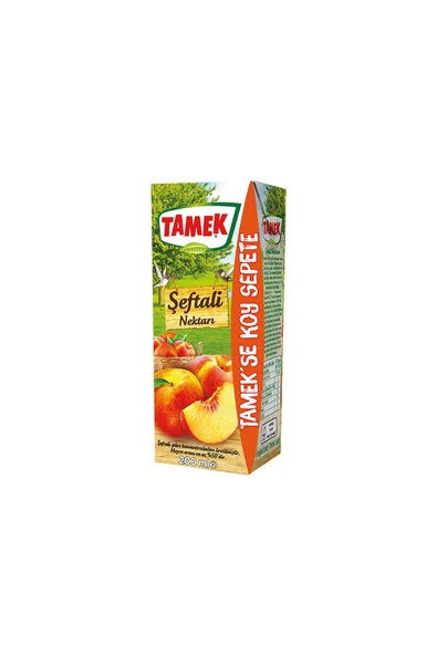 Tamek Şeftali Nektar Meyve Suyu 200 Ml 27 Li Koli - 2