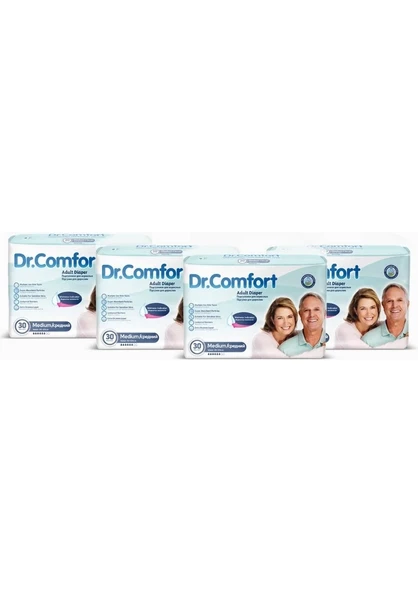 Dr.Comfort Yetişkin Bel Bantlı Hasta Bezi Medium 120 Adet ürün görseli