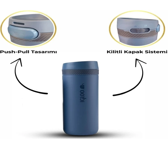 Igloo Squid Termos 600ml 205801 Lacivert - 3