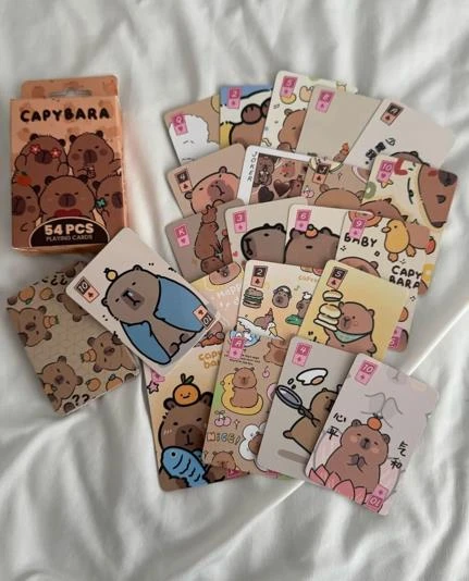 İskambil Kağıdı Capybara Poker Oyun Kartı 54 Adet İskambil Destesi - 4