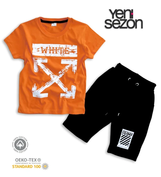 Triliya Pamuklu Unisex Çocuk Kapri Takımı (Cepli & Kordonlu, 3-12 Yaş) TRL-56 - 4