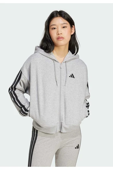 ADİDAS KADIN KAPÜŞONLU SWEATSHIRT W 3S FT FZ HD JE0055 - 8