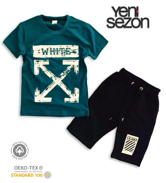 Triliya Pamuklu Unisex Çocuk Kapri Takımı (Cepli & Kordonlu, 3-12 Yaş) TRL-56