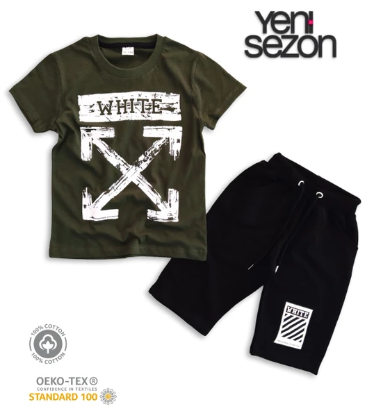 Triliya Pamuklu Unisex Çocuk Kapri Takımı (Cepli & Kordonlu, 3-12 Yaş) TRL-56 - 3