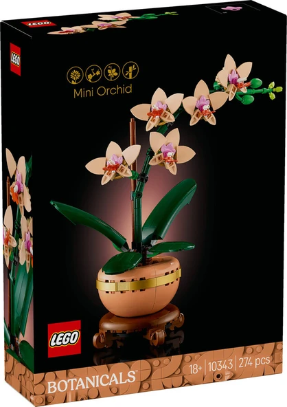LEGO Botanicals Mini Orkide 10343 - 18+ Çiçek Model Yapım Seti (274 Parça) - 3