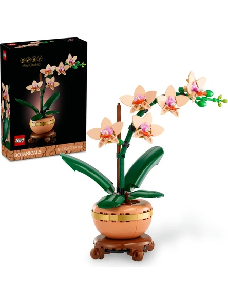 LEGO Botanicals Mini Orkide 10343 - 18+ Çiçek Model Yapım Seti (274 Parça)