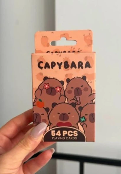 İskambil Kağıdı Capybara Poker Oyun Kartı 54 Adet İskambil Destesi - 3
