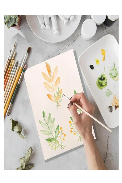 Resim Defteri Spralli 35x50 165 gr 15 Yaprak 1 Adet Alex Schoeller Telli Resim Defteri Akrilik Yağlı Guaj Keçeli Sulu - 2