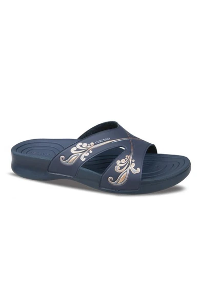 Ceyo 3400-20 Anatomik Taban Kadın Terlik Lacivert 36-40