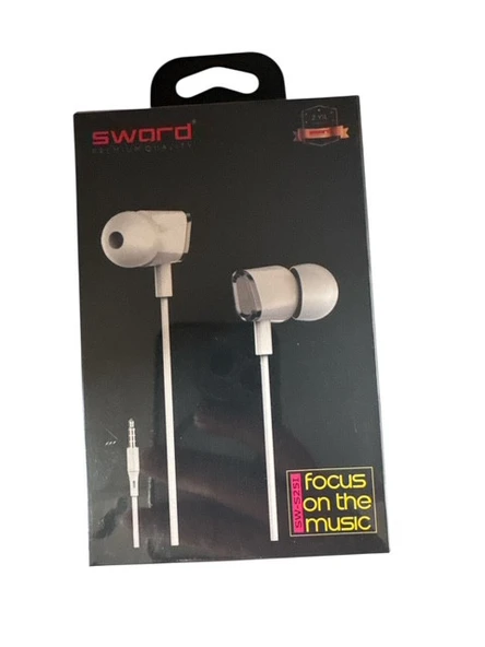 Sword SLC01 Mikrofonlu Kablolu Kulak İçi Kulaklık 3.5mm  Jack Girişli - 7