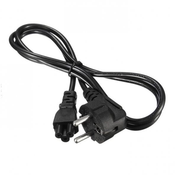 Laptop 3lü Adaptör Kablosu - Yonca Power Kablosu 1.5 Metre - 3