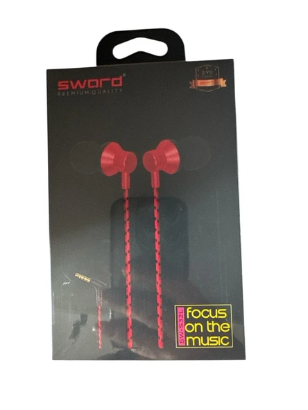 Sword HSR01 Mikrofonlu Kablolu Kulak İçi Kulaklık 3.5mm L Jack Girişli - 7