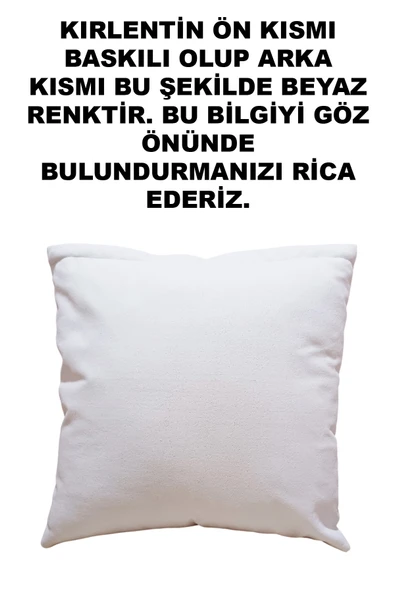 Dijital Baskılı Karışık Desenli Dekoratif Şık Tek Taraflı 2'li Kırlent Yastık Kılıfı - 3