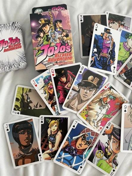 İskambil Kağıdı Jojo's Bizarre Adventure Poker Oyun Kartı 54 Adet İskambil Destesi - 3