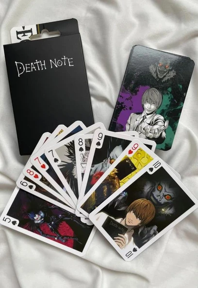İskambil Kağıdı Death Note Poker Oyun Kartı 54 Adet İskambil Destesi